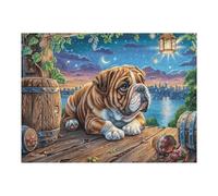 Cocker Spaniel Bosque de otoño Puzzle 500 Piezas Hogar Decoración Rompecabezas para Hombres Y Mujeres 3D DIY Creativo Aliviar Estrés Desafío Intelectual 500 PCS