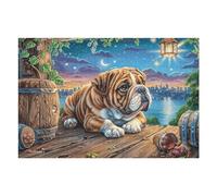Cocker Spaniel Bosque de otoño Puzzles 1000 Piezas Juguete Educativo 3D Interactivo Rompecabezas Familiar para Toda La Familia Entretenimiento Creativo Decorativo 1000 PCS