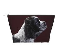 Cocker Spaniel Cachorro Spaniel Blanco Y Negro, Bolsa de artículos de tocador Bolsa de Maquillaje Bolsa de cosméticos Bolsa de artículos de tocador de Viaje portátil