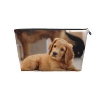 Cocker Spaniel Cachorro Spaniel Pequeño Perros Mascotas, Bolsa de artículos de tocador Bolsa de Maquillaje Bolsa de cosméticos Bolsa de artículos de tocador de Viaje portátil