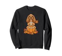 Cocker Spaniel Café Otoño Acción de Gracias Mujeres Hombres Niños Sudadera