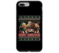 Cocker Spaniel Christmas Tree Decorations Dog Lover Xmas Carcasa para iPhone 7 Plus/8 Plus
