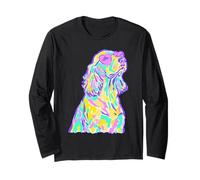 Cocker Spaniel con Corazones Gafas de Sol Coastal Summer Vibes Manga Larga