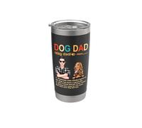 Cocker Spaniel Dog Dad Definition Funny Fathers Day Vaso térmico de acero inoxidable de doble pared