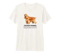 Cocker Spaniel Dog Mi Perro Tiene Mejor Pelo Que yo Camiseta Premium