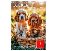 Cocker Spaniel - ein Hund für die Familie (Tischkalender 2026 DIN A5 hoch), CALVENDO Monatskalender: Wer einen Hund besitzt, ist nicht einsam.