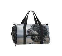 Cocker Spaniel inglés, Orejas Grandes y rizadas, Color Negro.,Bolso Deportivo Bandolera de Mano, Bolsa de Deporte, Bolsa de Viaje de Gran Capacidad para Mujeres y Hombres.