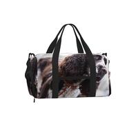 Cocker Spaniel inglés, Perros de Pelaje Rizado Blanco parduzco,Bolso Deportivo Bandolera de Mano, Bolsa de Deporte, Bolsa de Viaje de Gran Capacidad para Mujeres y Hombres.