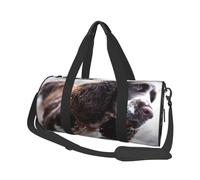 Cocker Spaniel Inglés Perros Rizados Blanco Pardusco, Bolsa de Viaje de Gran Capacidad, Bolso Redondo, Bolsa de Viaje Deportiva, Bolsa de Mano, Bolsa de Fitness