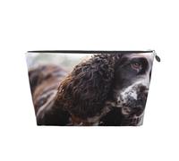 Cocker Spaniel Inglés Perros Rizados Blanco Parduzco, Bolsa de artículos de tocador Bolsa de Maquillaje Bolsa de cosméticos Bolsa de artículos de tocador de Viaje portátil