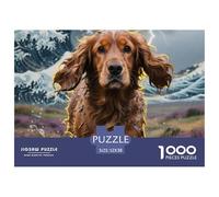 Cocker Spaniel Inglés Puzzle 1000 Piezas para Pasatiempo Creativo Regalo Diversión Decoración del Rompecabezas Juguetes Desafiantes para Adultos Y Niños 52x38cm/1000pcs