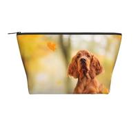 Cocker Spaniel Otoño Parque Perros Spaniel Marrón, Bolsa de artículos de tocador Bolsa de Maquillaje Bolsa de cosméticos Bolsa de artículos de tocador de Viaje portátil