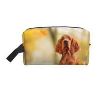 Cocker Spaniel Otoño Parque Perros Spaniel Marrón, Bolsa de Maquillaje Bolsa de cosméticos Bolsa de artículos de tocador de Viaje portátil Organizador de Bolsa de Maquillaje