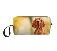 Cocker Spaniel Otoño Parque Perros Spaniel Marrón, Bolsa de Maquillaje Bolsa de cosméticos Bolsa de artículos de tocador de Viaje portátil Bolsa de Maquillaje