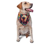 Cocker Spaniel Puppy In Printed Graphic Pet Triangle Scarf para perros y gatos, bandana ajustable para mascotas y sesiones de fotos