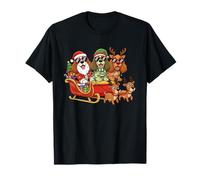 Cocker Spaniel Santa Reno Elfo Navidad Mujeres Hombres Niños Camiseta