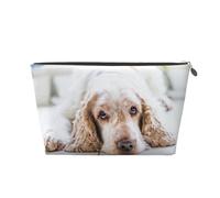 Cocker Spaniel Spaniel Marrón Perros Tristes Perros Mascotas, Bolsa de artículos de tocador Bolsa de Maquillaje Bolsa de cosméticos Bolsa de artículos de tocador de Viaje portátil