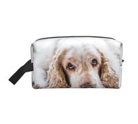 Cocker Spaniel Spaniel Marrón Perros Tristes Perros Mascotas, Bolsa de Maquillaje Bolsa de cosméticos Bolsa de artículos de tocador de Viaje portátil Organizador de Bolsa de Maquillaje