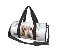 Cocker Spaniel Spaniel Marrón Perros Tristes Perros Mascotas, Bolsa de Viaje de Gran Capacidad, Bolso Redondo, Bolsa de Viaje Deportiva, Bolsa de Mano, Bolsa de Fitness