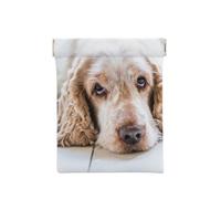 Cocker Spaniel Spaniel Marrón Perros Tristes Perros Mascotas, Squeeze Top Wallet Bolsa de Almacenamiento para Mujer Monedero pequeño Bolsa de Cambio