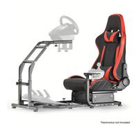 Cockpit de Simulador de Carreras Minneer Pro-Standing con Asiento de Juego y Soporte Ajustable Compatible con Logitech/ G25/ G29/ (Volante y Pedales Vendidos Separadamente)