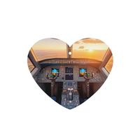 Cockpit of an Airplane - 4 tarjetas ambientadoras para coche, desechables, para colgar, para vehículos, aroma a lavanda