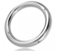 Cockring de acero inoxidable Metalhard Wire C-Ring de 8 mm x 45 mm de diámetro, Ancho 90 mm, Longitud 135 mm, Profundidad 15 mm, Departamento HOMBRE, Colores Dinero