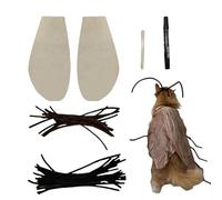Cockroach Disfraz, Pet Dress Up Set, 5.91x9.84 Inches Size Lightweight Wings & Antenna Outfit, Cosplay Use for Holiday, Festival, Party, Decoration and Outdoor Activities