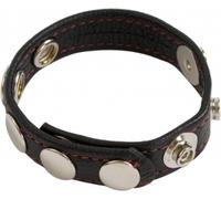 CockStrap de piel con remaches