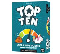 Cocktail Games Top Ten, Juego de Mesa Cooperativo de Fiesta y Socialización con 500 Temas Divertidos, A Partir de 14 Años, De 4 a 9 Jugadores, 30 Minutos por Partida, Versión en Español