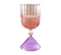 Cocktail Glass - Irregular Gradient Modern Wine Cup | Drink Glassware for Home Bar Whiskey, Champagne for Party Wedding, Kitchen Dining Features, Elegant Beverage Hosting Usage