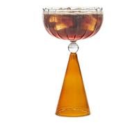 Cocktail Glass - Irregular Gradient Modern Wine Cup | Drink Glassware for Home Bar Whiskey, Champagne for Party Wedding, Kitchen Dining Features, Elegant Beverage Hosting Usage