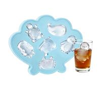 Cocktail Ice Mold, Sea Animal Tray, Easy Release Reusable, Whiskey Ice Maker for Home Kitchen Bar Restaurant Party Summer Birthday Drinks Wine Juice Chocolate Milk Use Creative Shape