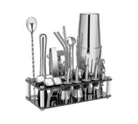 Cocktail Shaker Set, Boston Stainless Steel Bartender Kit with Acrylic Stand & Cocktail Recipes Boo