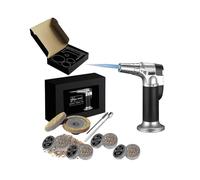 Cocktail Smoker Kit with Torch And 4 Flavored Wood Chips for Whiskey Bourbon Aging
