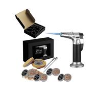 Cocktail Smoker Kit with Torch And Wood Chips for Whiskey And Bourbon,aged Cocktail Smoker with 4 Flavored Smoking Wood Chips (no Butane)-AF