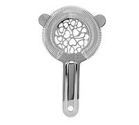 Cocktail Strainer Stainless Steel Premium Bartending Ice Strainer Fine Filtering for Bar Kitchen Professional Bartender Glossy Surface Elegant Design (Plata)