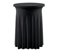 Cocktail Table Cloth - Spandex Cocktail Table Cover, Round Linens Spandex Cover, Round Cloth Skirt | Protector For Home Decor Kitchen Wedding Dinning Room Banquet Bar Bistro Holiday Halloween Party
