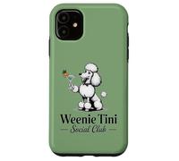 Cocktails & Poodles Social Club Poodle Design para Mujer Carcasa para iPhone 11