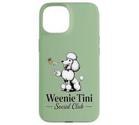 Cocktails & Poodles Social Club Poodle Design para Mujer Carcasa para iPhone 15