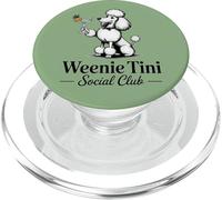 Cocktails & Poodles Social Club Poodle Design para Mujer PopSockets PopGrip para MagSafe
