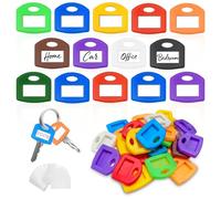Coco Berming 30 Piezas Fundas para Llaves de Colores, Funda Flexibles Tapas para Llaves, Silicone Key Cap para 10 Colores Identificar FáCilmente adecuado para Hogar, Oficina y Garaje (Multicolor)