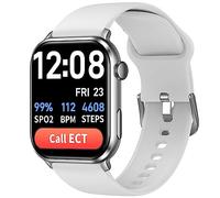 COCO BT2-X - Reloj inteligente para hombres y mujeres, detección de caídas, rastreador de salud y fitness, monitor de frecuencia cardíaca de oxígeno en sangre, pantalla grande de 1.85 pulgadas