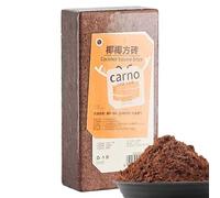 Coco Coir Compressed Fiber Substrate, Reptile Tanks Snake Bedding, Natural Mulch for Geckos, Tortoises, Frogs, and Terrarium Landscaping, 7.87x3.94x1.97 Inches