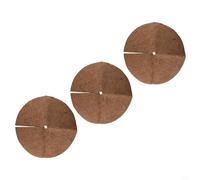 Coco Coir Liners - Paquete de 3 discos de mantillo de fibra natural para control, retención de humedad del suelo y protección de raíces - 20 cm a 60 cm de diámetro (60 cm)
