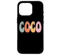 Coco con Estampado Retro y Divertido para mamá, Linda Abuela para el Día de la Madre Carcasa para iPhone 16 Pro