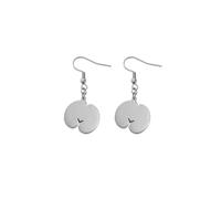 Coco De Mer Seychelles - Pendientes de acero inoxidable de coco para mujer