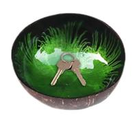 COCO DOOK BOLL - Decoración Del Hogar Para El Hogar De La Oficina De Servistas Frutas Nuts Key Storage | Tazón De Cereales Pulidos | 4.72-5.51 Pulgadas | Cáscara De Coco Natural Para Mesa, Ensaladas