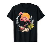 Coco Flamingo Puesta Del Sol Vida Silvestre Coco Am Camiseta