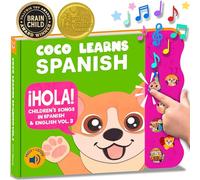 Coco Learns Spanish: Libros Musicales en español para niños de 1 a 3 años, Juguetes en español para bebés y niños pequeños de 1 a 3 años, Libros en español para bebés y niños pequeños, Juguetes de